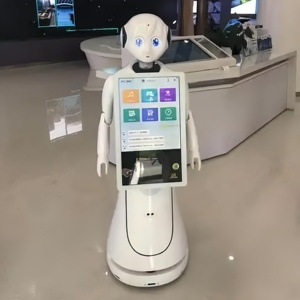 Robot di ricezione con introduzione guidata Robot di ricezione di benvenuto commerciale umanoide di alta qualità intelligenza artificiale - Product Image 1