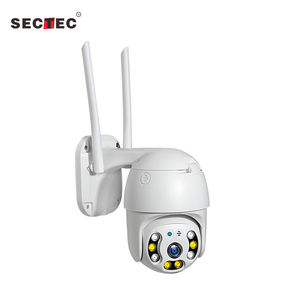 <span class=keywords><strong>SECTEC</strong></span> HD1080P屋外防水カメラサウンドライトアラームWIFICCTVカメラAIクラウドワイヤレスPTZカメラ