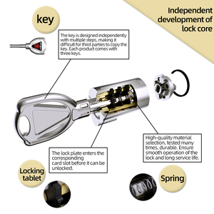 Manufacture Anti-Theft Brass Padlock Guard Security <strong>Lock</strong> with Safe <strong>Keys</strong> for High Security - Product Image 4