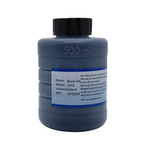 Impresión Digital de tinta negra a base de solvente de secado rápido 500ml 1240 1010 FAC1240 FAC1010 con Chip RFID para máquina de codificación Linx