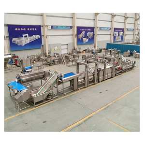 Support Customized Fully <strong>Automatic</strong> 100kg 300kg 500kg IQF Frozen French Fries Machine Production Line
