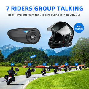 EJEAS Q7 auriculares intercomunicador motocicleta Full Duplex interfono 7 grupo jinete FM sistema de intercomunicación - Product Image 2