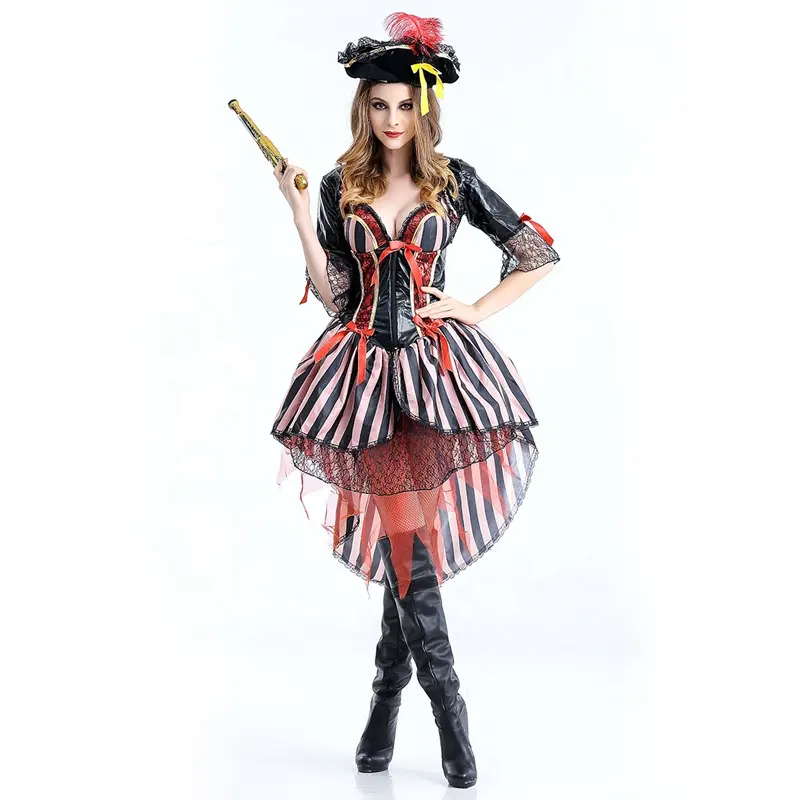 Disfraz de Halloween para mujer, diseño único, Sexy, fantasía, fiesta, pirata
