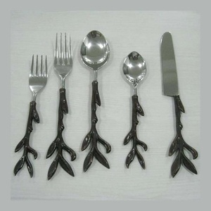 Stainless Steel Designer Plain <strong>Round</strong> Ball End Handle <strong>Flatware</strong> With Silver Mirror Polished Tableware Set - Product Image 4