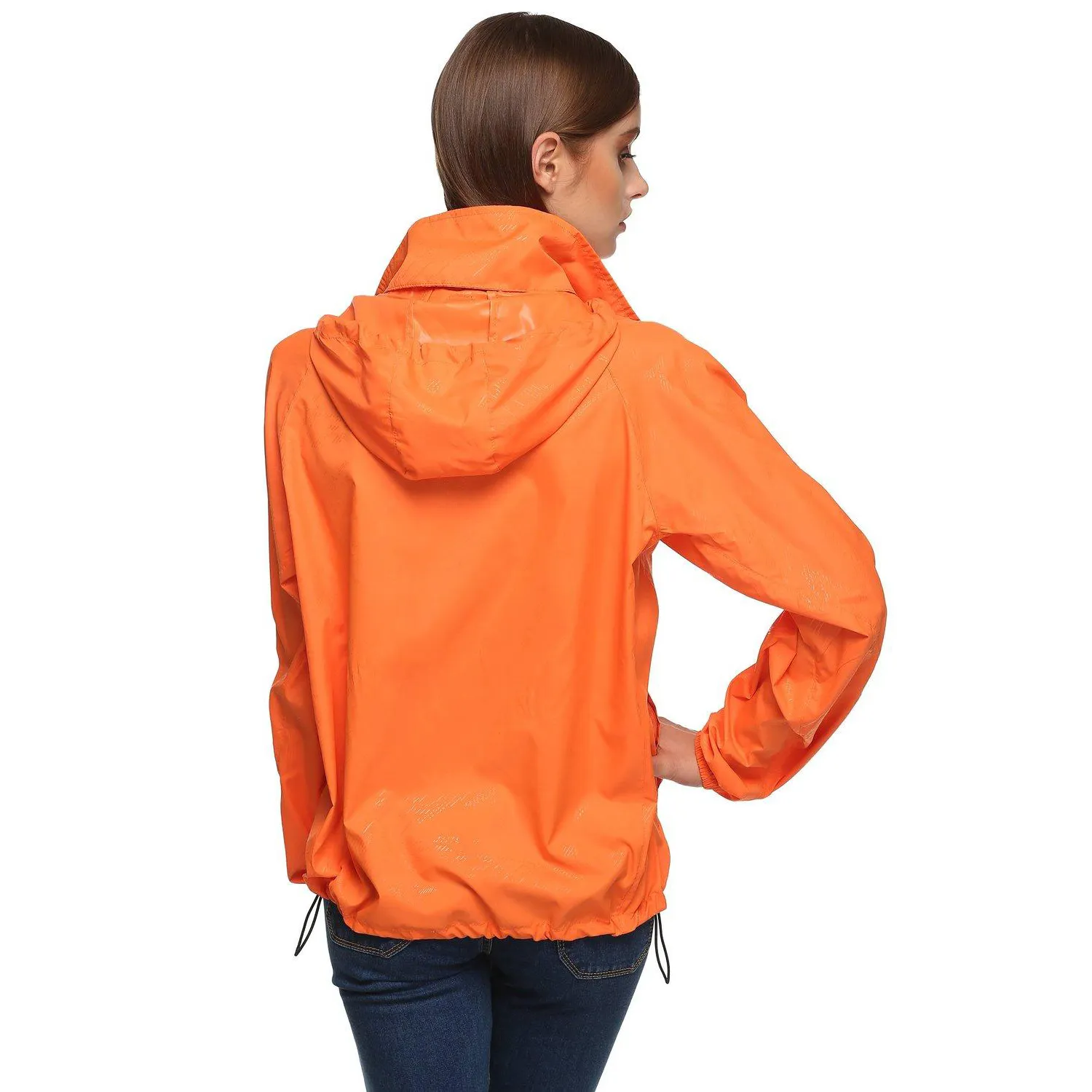 Jaqueta com capuz impermeável, baixa personalizada, leve, para homens e mulheres, com bolsa de transporte grátis