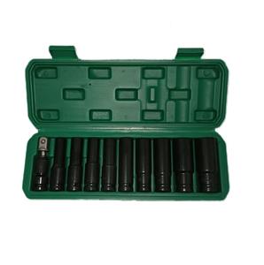 11 adet siyah oksit Allen Kkey seti anahtarı için Hex soket kapak vidası elektrikli darbeli anahtar Hex lokma seti kutu - Product Image 1