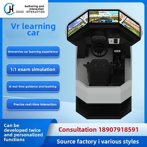VR xe lái xe mô phỏng hệ thống đào tạo ảo cho lái xe trường học & nhà trung tâm mua sắm phù hợp thử nghiệm chủ đề 2 & 3 thiết bị - Product Image 2
