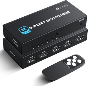 SY <strong>hdmi</strong> 2.<strong>1</strong> 120fps 4k Switch <strong>5</strong> in <strong>1</strong> Out Ultra HD 8K <strong>HDMI</strong> TV Switch Box with Remote Smart 8K 2.<strong>1</strong> <strong>5</strong> in <strong>1</strong> Out Switch - Product Image 1