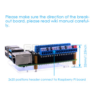 Modulo scheda Breakout per morsettiera Raspberry GPIO per Raspberry Pi 4B/ 3B/3B/ 2B/ 1B/Zero/ Zero W