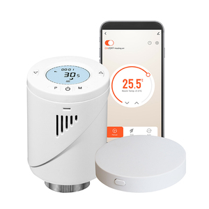 Термостатический клапан радиатора Smart Trv Zigbee, с Wi-Fi, программируемая головка клапана термостата, совместим с Alexa/Google Home - Product Image 1