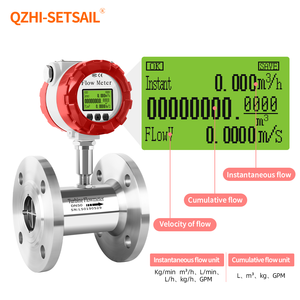 Turbine Flowmeter Liquid Water Tap <strong>Flow</strong> Meters SS304 316L Digital Display 4-20mA RS485 <strong>Pulse</strong> Equivalent <strong>Output</strong> <strong>Flow</strong> <strong>Sensor</strong> - Product Image 3