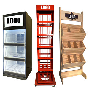 Kunden spezifischer Pop Display Stand Metall und Acryl mit Holz sockel für Brand Marketing Shop Retail Display Rack - Product Image 1