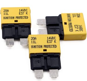 Automatic Fuses <strong>Circuit</strong> <strong>Breaker</strong> Low Profile ATC Fuse <strong>Breakers</strong> E37 20A for Car Boat RV Solar - Product Image 3