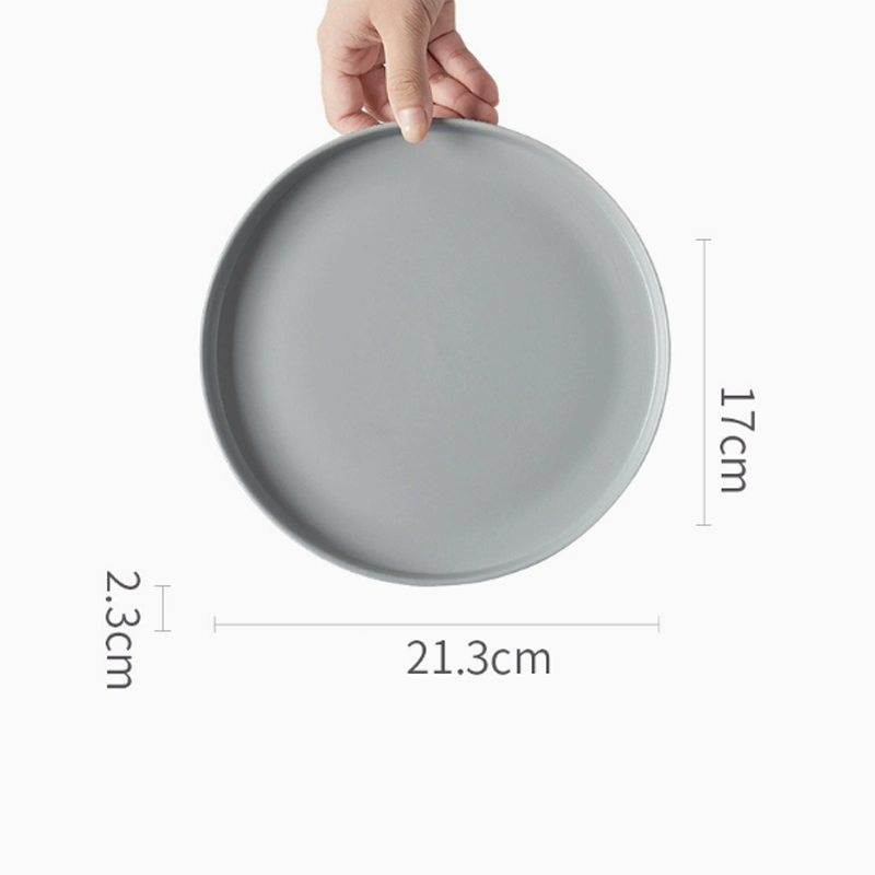 Placa de 8,5 pulgadas gris