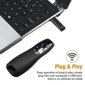 Беспроводной Bluetooth USB Powerpoint PPT лазерная указка красная USB лазерная указка презентационный кликер для Powerpoint - Product Image 2