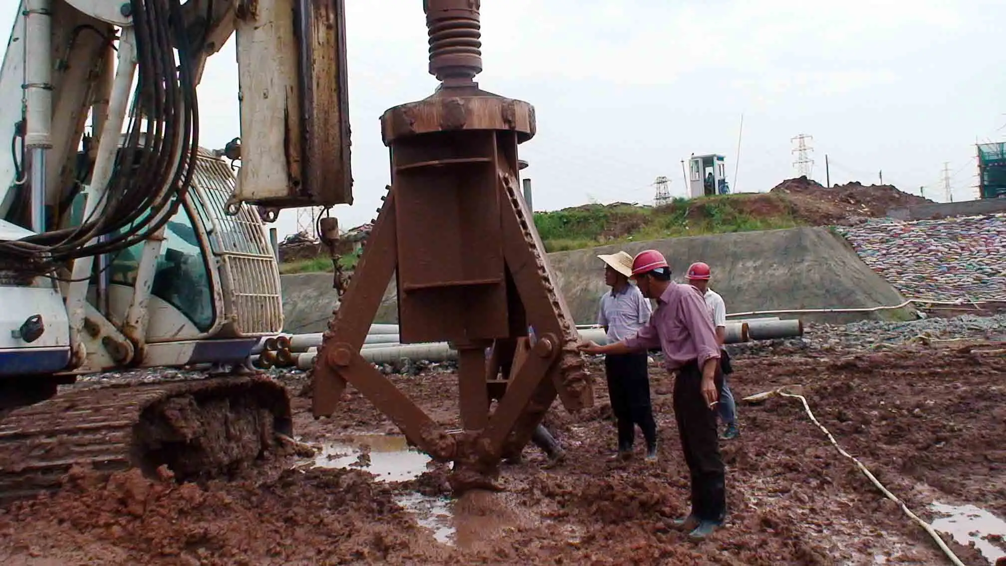 Bauer/Soilmec Perfuração Ferramentas Perfuração Belling Balde Trabalhando Para Rotary Drilling Rig