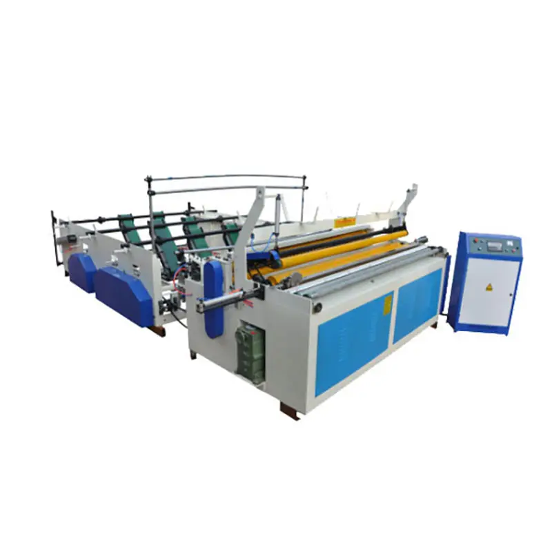 Máquina automática de corte e gravação de papel higiênico, preço de máquina para fazer rebobinamento de papel de seda