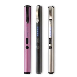 Vente en gros briquet électronique en forme de stylo rechargeable USB avec éclairage pour femmes et hommes - Product Image 2