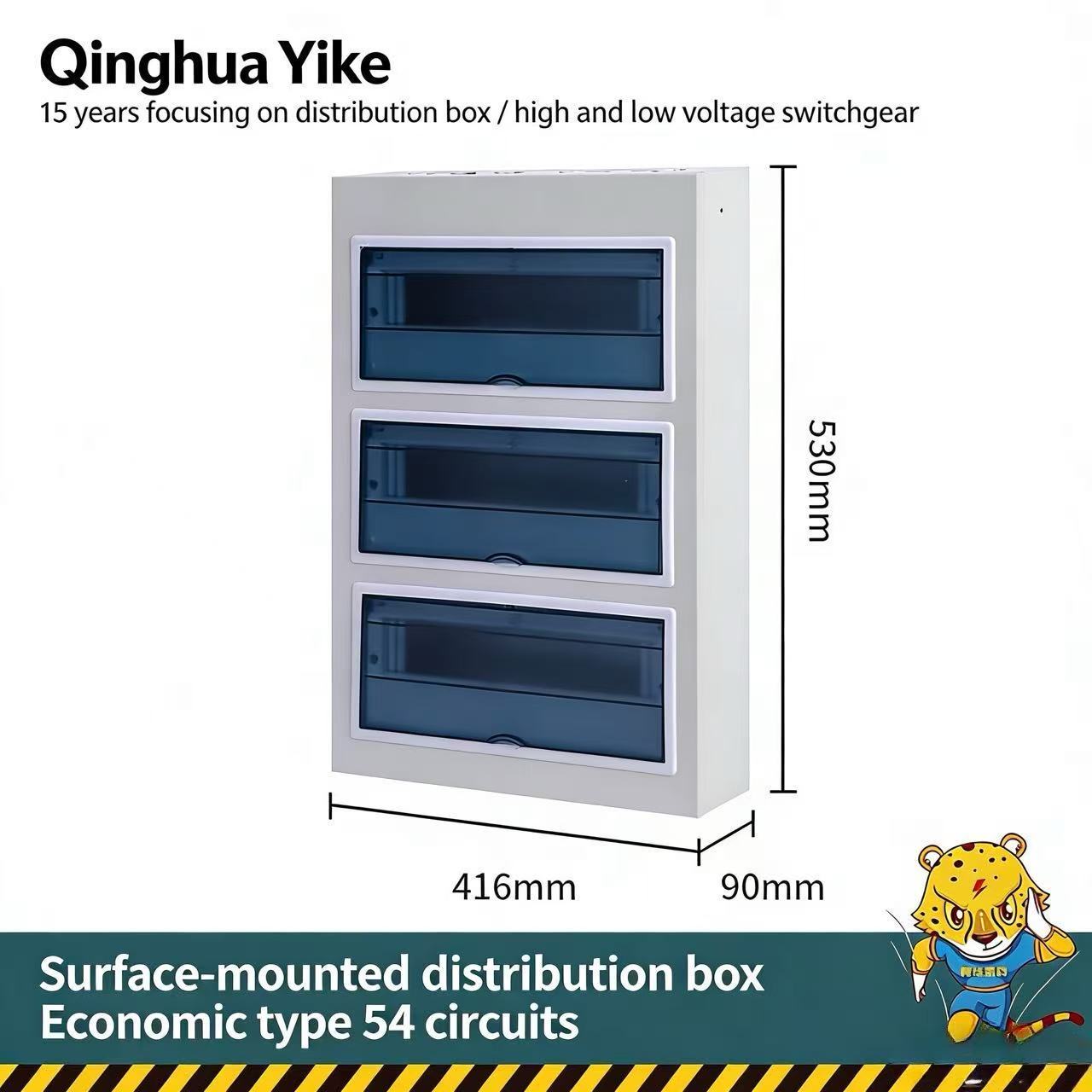 54-way surface-mounted triple row,panel0.8 box body0.8