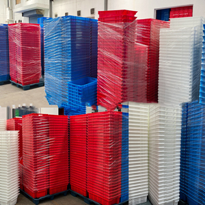 Caja de plástico de alta calidad para rotación, cajas apilables resistentes para apilamiento de carne congelada y refrigerada - Product Image 6