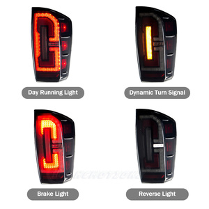 HCMOTIONZ LED araç arka lambalar meclisi 2016-2022 DRL sıralı animasyon park lambaları Toyota Toyota için - Product Image 3