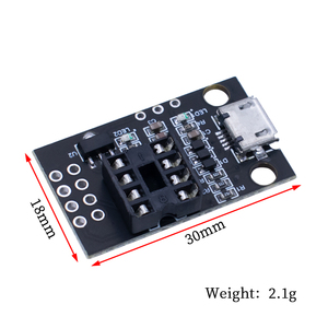 ATtiny13A / ATtiny25 / ATtiny45 / ATtiny85 Pluggable ATTINY programmazione di sviluppo a bordo nudo - Product Image 4