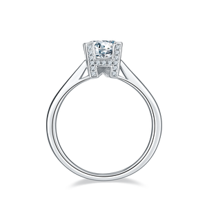 Mong Muốn Đồ Trang Sức 1CT Vuông Claw Thiết Lập 5/5.5/6/6.5 Mm Moissanite Đám Cưới Tuyệt Vời Phụ Nữ Nhẫn Solitaire 925 Sterling Silver Bạc - Product Image 3