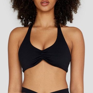 Lightweight <strong>Influence</strong> Backless Padded for Impact Strappy Bra for Women Workout Gym <strong>Yoga</strong> with Front Logo and Removable Cups - Product Image 3