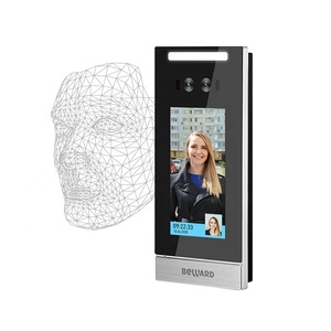 5 pulgadas de plástico cara reconocimiento cámara con lector de tarjetas NFC 13,56 MHZ para control de acceso