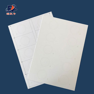A4 2X5 Layout 13.56Mhz HF and <strong>UHF</strong> Transparent PVC RFID <strong>Inlay</strong> Sheet for Card Making - Product Image 6