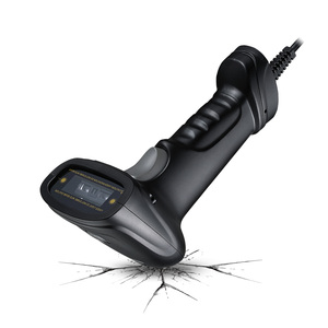 Escáner de código de barras 2D de mano con cable USB con base de soporte Stock lector de código de barras de La Status-2D - Product Image 1