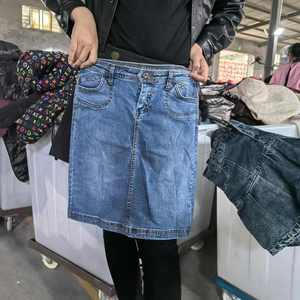 复古二手服装二手女士牛仔短裙韩版进口二手女士牛仔裤裙子节俭服装孟加拉