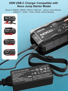 Tinkon 65W USB-C sạc nhanh mới OTP tương thích noco Boost x không khí ax65 ultrasafe di động nhảy khởi động ABS Power Adapter - Product Image 4