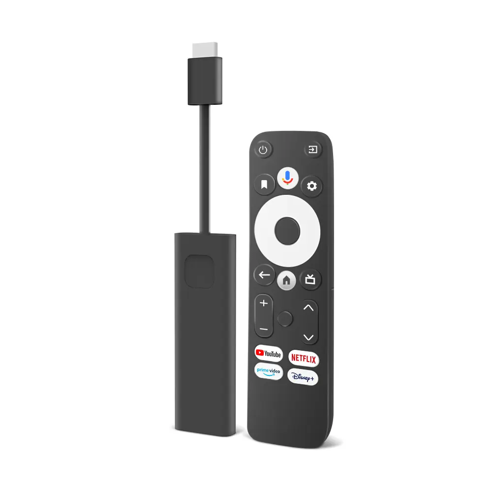 4K Ultra tv box HD Android TV 11 с Google голосовым пультом дистанционного управления потоковый медиаплеер хромированный литой Встроенный 2 ГБ 16 ГБ TV Stick