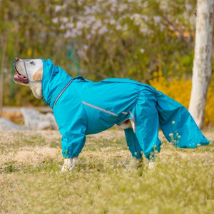 全盖狗雨衣，带尾巴保护器大狗夹克，适用于金毛猎犬、边境牧羊犬、阿拉斯加雪橇犬 - Product Image 1
