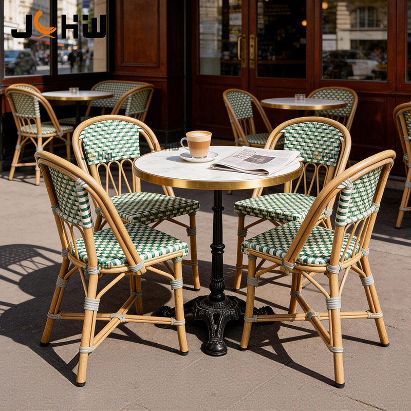 Une table avec quatre chaises