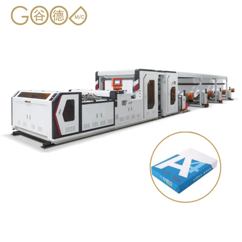 ماكينة صناعة ورق مكتبي أبيض ورق A4 كتابة مع شهادة CE من الجهة المُصنعة في الصين HQJ-A4