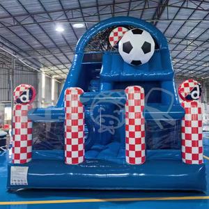 Chủ Đề Bóng Đá <span class=keywords><strong>Inflatable</strong></span> lâu đài trượt nước toboggan gonflable unisex <span class=keywords><strong>Inflatable</strong></span> Bouncer khô trượt - Product Image 2