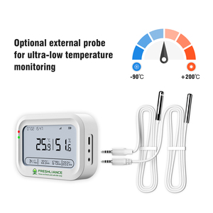 Coeus-Wifi Termómetro inalámbrico inteligente Wifi Monitor de temperatura Registrador de datos de humedad y temperatura - Product Image 6