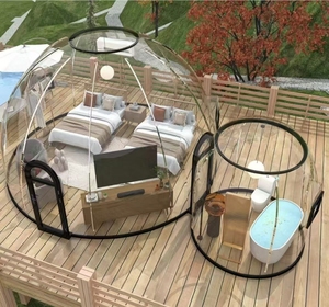 Modern Style Full House Outdoor Mobile Glass Polycarbonate Dome Starry <strong>Sky</strong> Room for Hotel Glamping <strong>Designs</strong> Steel Material - Product Image 2