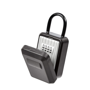 Tragbare 4-stellige Kombination Rücksetzbarer Code Schlüssels chloss Box Wasserdicht Innen Außen Abnehmbarer Schäkel Wand halterung - Product Image 1