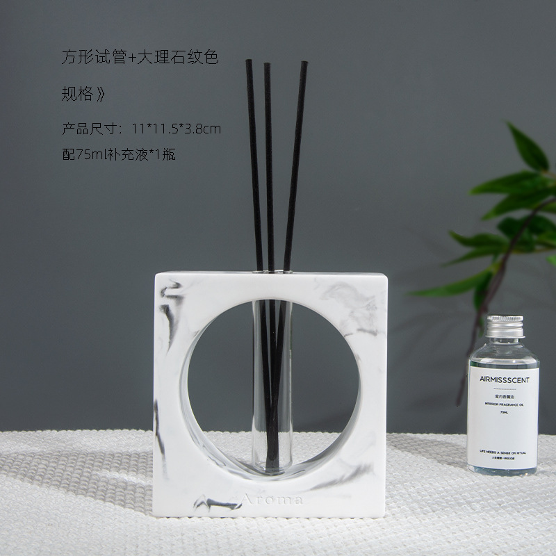 Square test tube marble-senlan wood rhyme