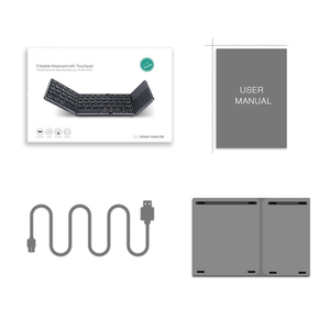 Mini teclado plegable inalámbrico táctil, para portátil, tableta, ordenador, ipad, Android, iOS, teléfono móvil - Product Image 3