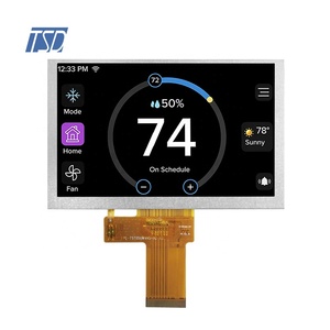 Pantalla lcd ips de grado automotriz, módulo de pantalla tft lcd de 5 pulgadas, 800x480 lvds, gran temperatura - Product Image 3