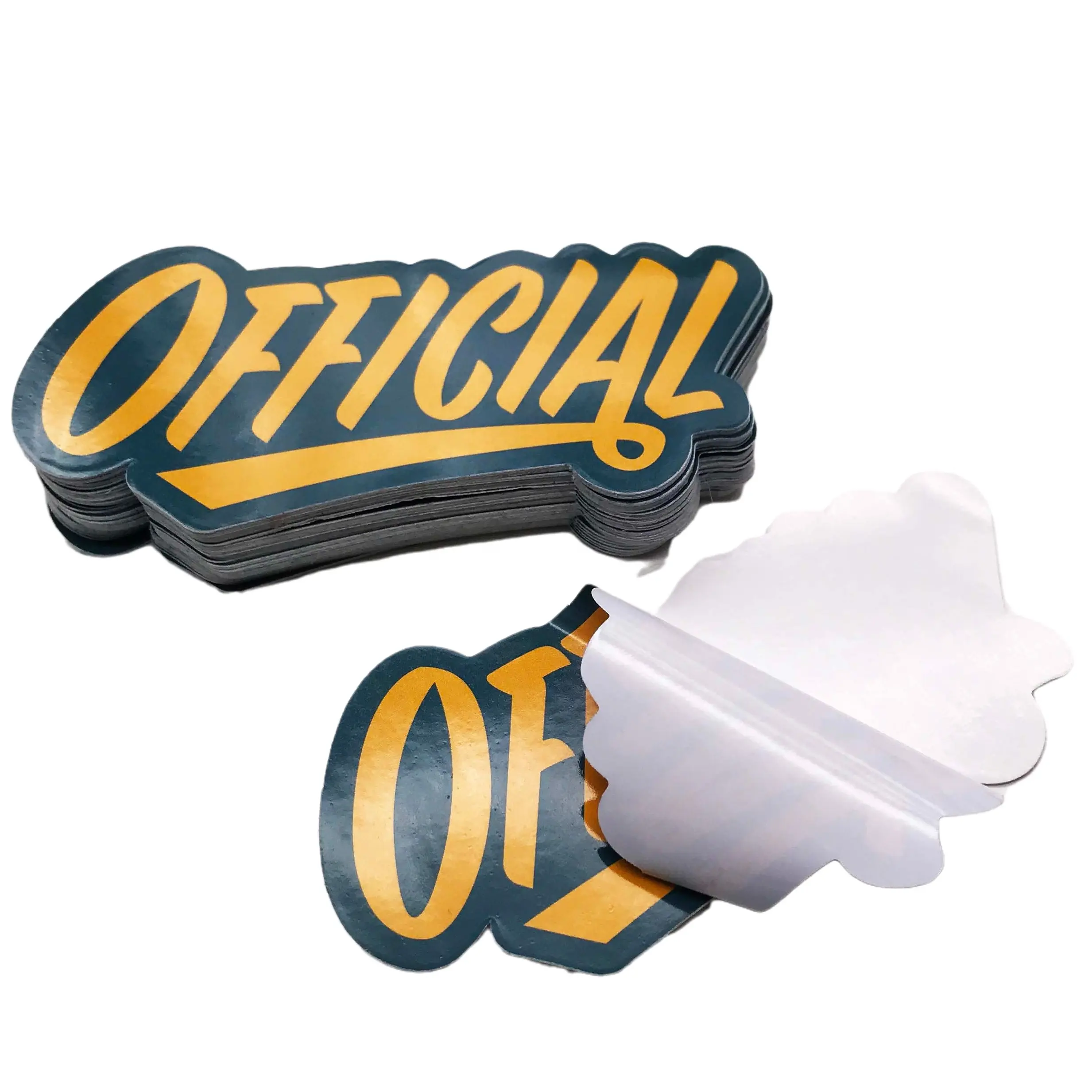 Personalizado de impresión de la etiqueta engomada de vinilo troquelado etiqueta engomada del logotipo