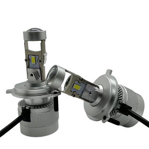 A81 Bi Lens LED far H4 H7 80W araba aydınlatma sistemi balık gözü Lens için uyumlu Audi A3 A7 6000K renk - Product Image 6