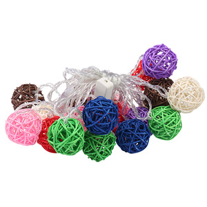Guirnalda de luces LED de ratán de 16 colores para patio exterior, decoración de Halloween, temporizador con pilas, árbol de estilo de 220V - Product Image 5