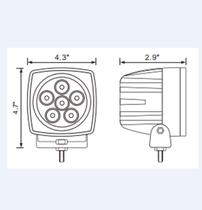 ไฟ LED สปอตไลท์12-30V ไฟสีขาวคงที่สีอำพันกระพริบ - Product Image 3