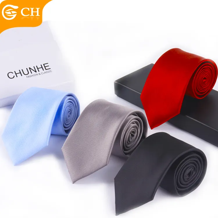 Gravata de uniforme de importação por atacado de marca chinesa preto vermelho azul para homens conjunto de gravatas personalizadas coloridas