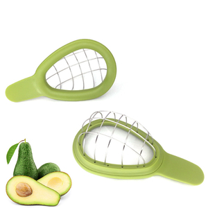 Kingwise çok fonksiyonlu mutfak yaratıcı meyve aracı paslanmaz çelik 3 in 1 meyve soyucu plastik saplı avokado dilimleme kesici - Product Image 1